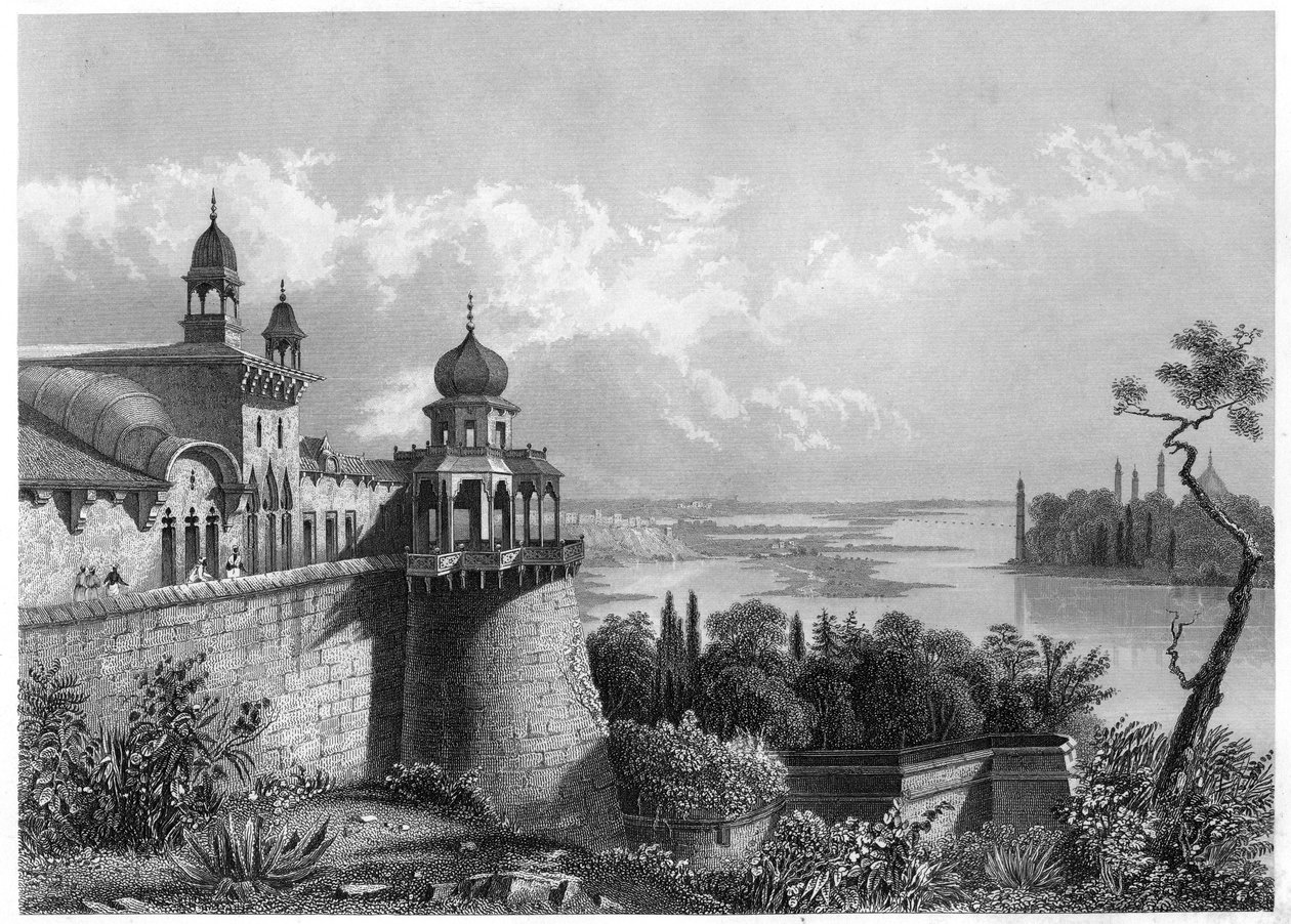 القصر في أجرا ، 1860 بواسطة غير معروف