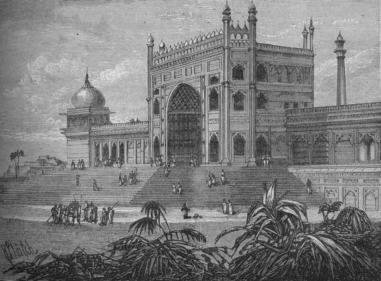 القصر في دلهي ، c1880 بواسطة غير معروف