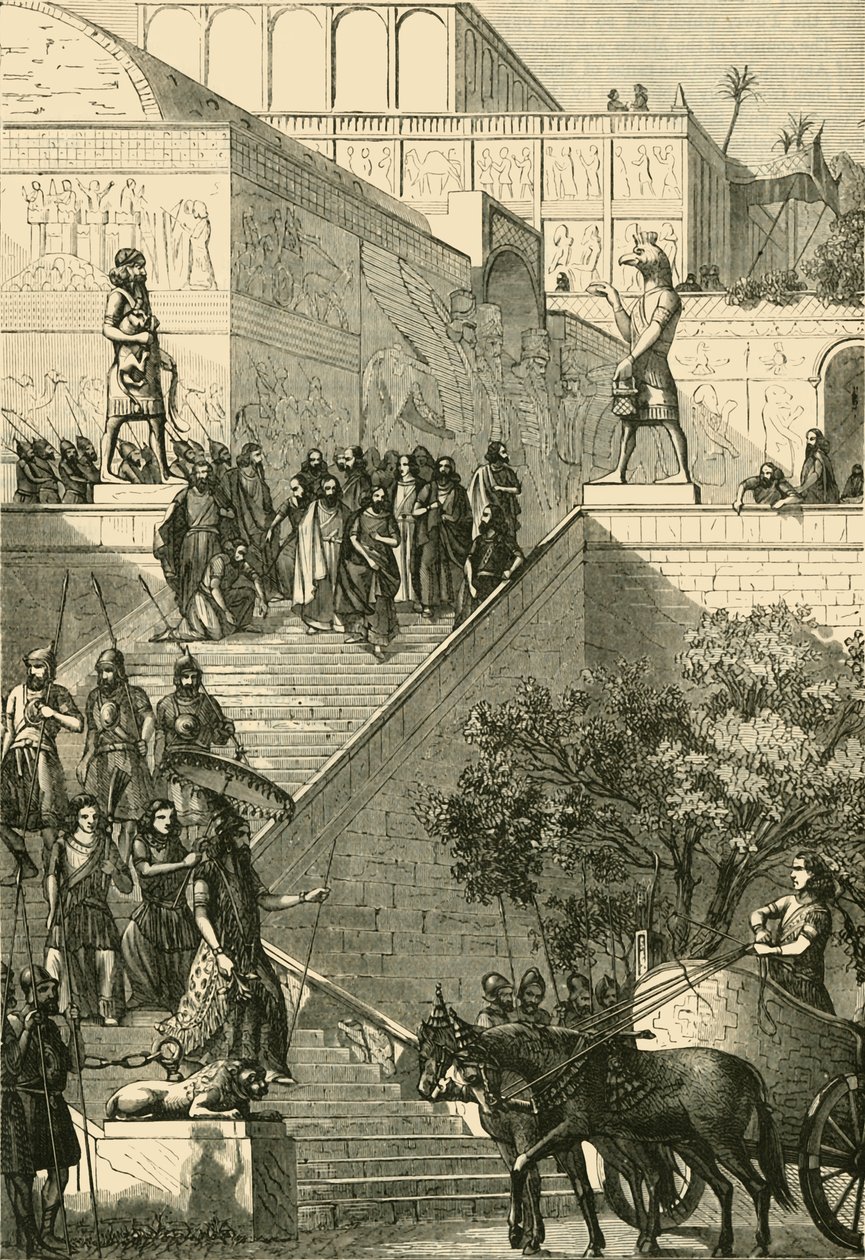 تم ترميم قصر Kouyunjik. بعد لايارد 1890. بواسطة غير معروف