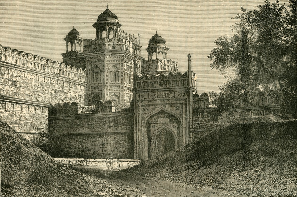 قصر أباطرة المغول ، دلهي ، 1890. بواسطة غير معروف