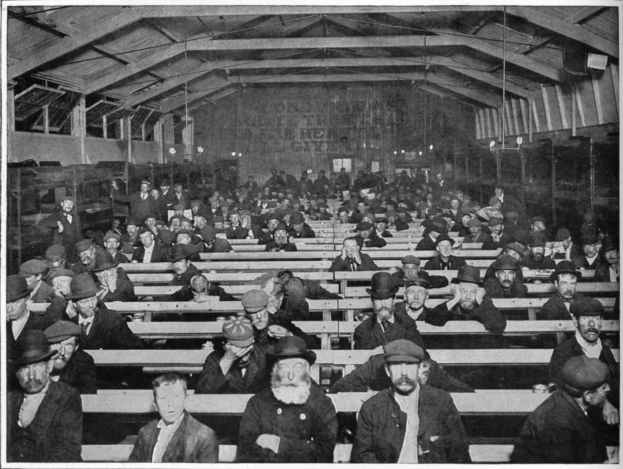 The Penny Sit-Up ، مأوى جيش الخلاص ، Blackfriars ، لندن ، c1900 1901 بواسطة غير معروف