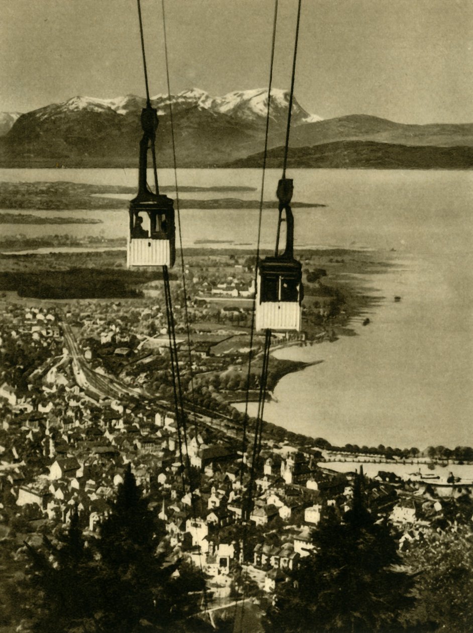 تلفريك بفاندربان ، بريجنتس ، النمسا ، c1935. بواسطة غير معروف