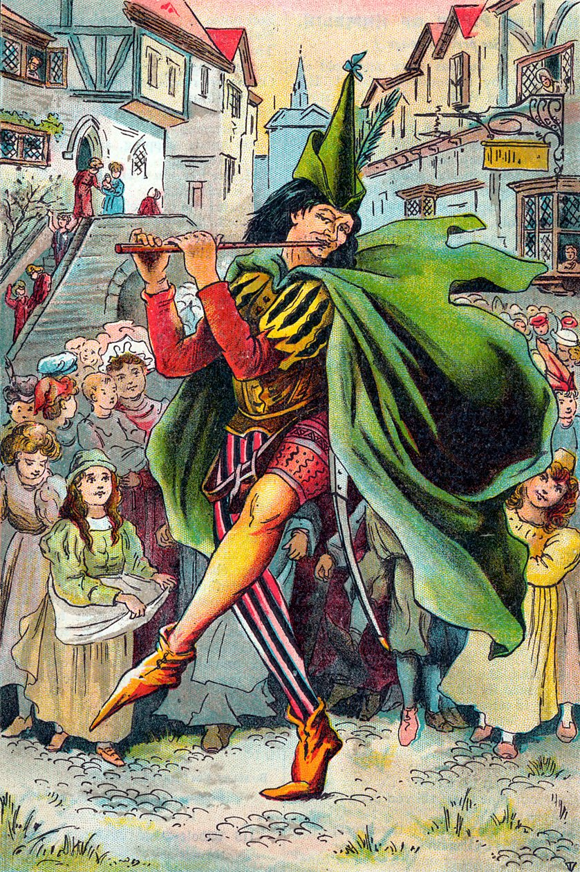 Pied Piper يقود بعيداً عن أطفال Hamelin ، c1899 بواسطة غير معروف