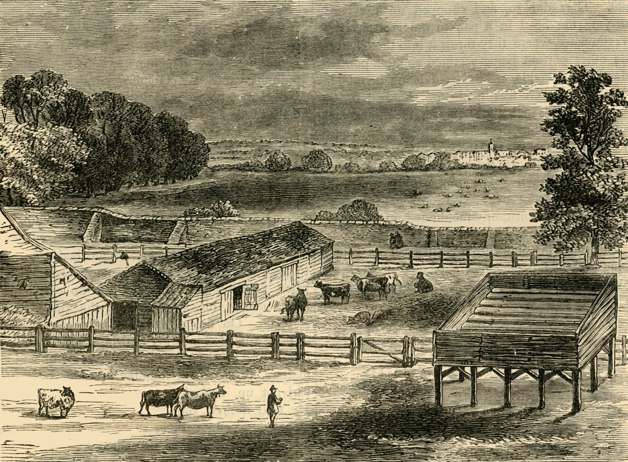 مكان الإعدام ، Tyburn ، في 1790 ، c1876. بواسطة غير معروف