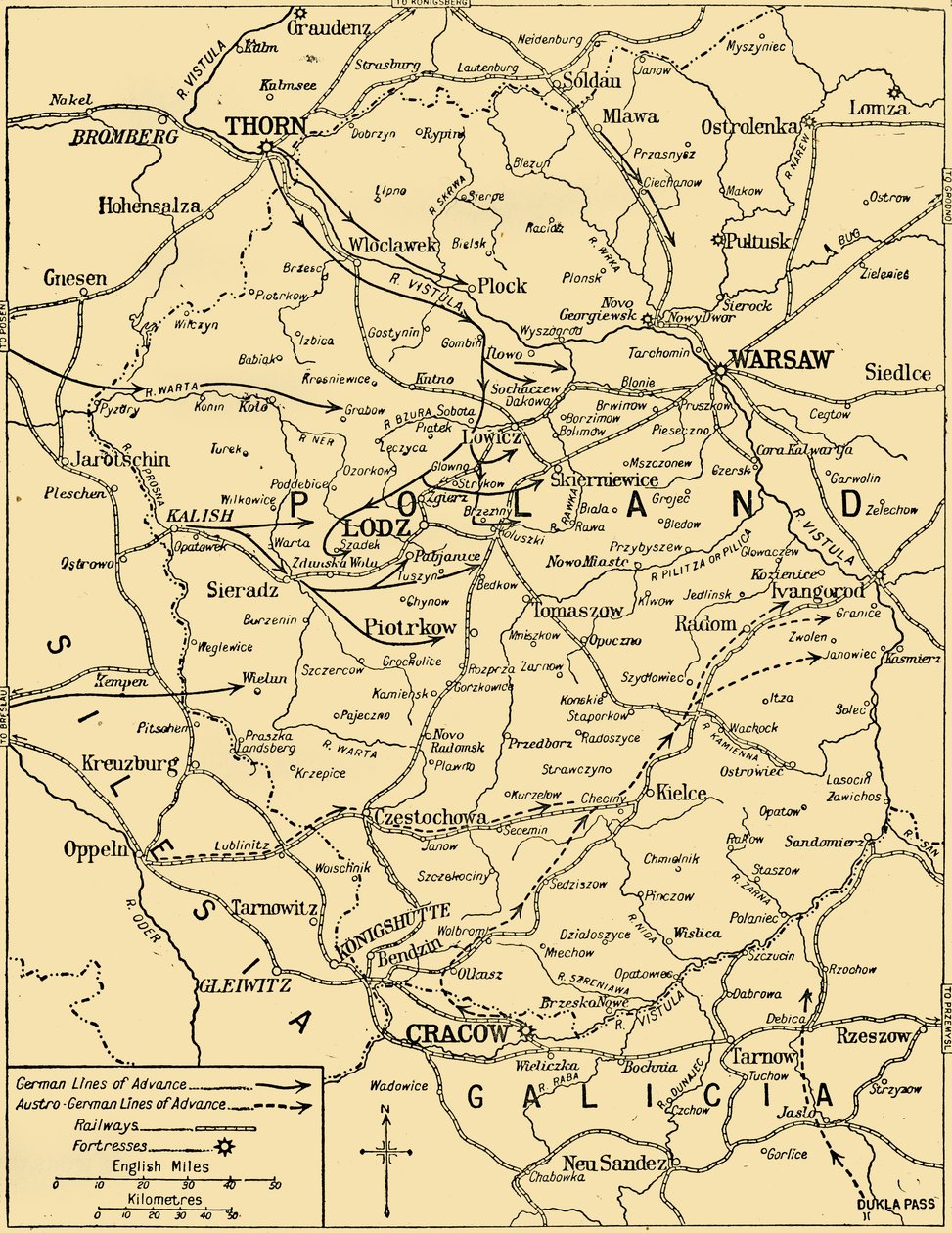 الحملة البولندية ، 1914 ، c1920. بواسطة غير معروف