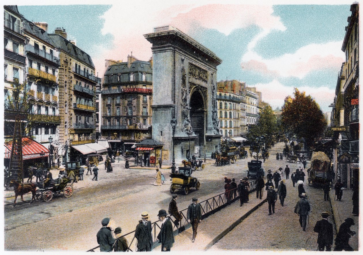 The Porte Saint Denis ، باريس ، c1900 بواسطة غير معروف