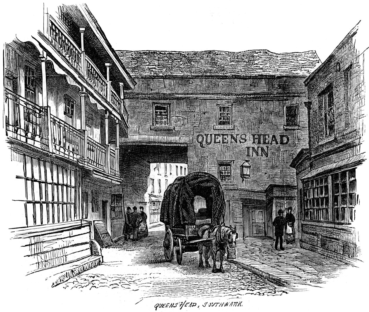 The Queens Head Inn ، ساوثوارك ، لندن ، 1887 بواسطة غير معروف
