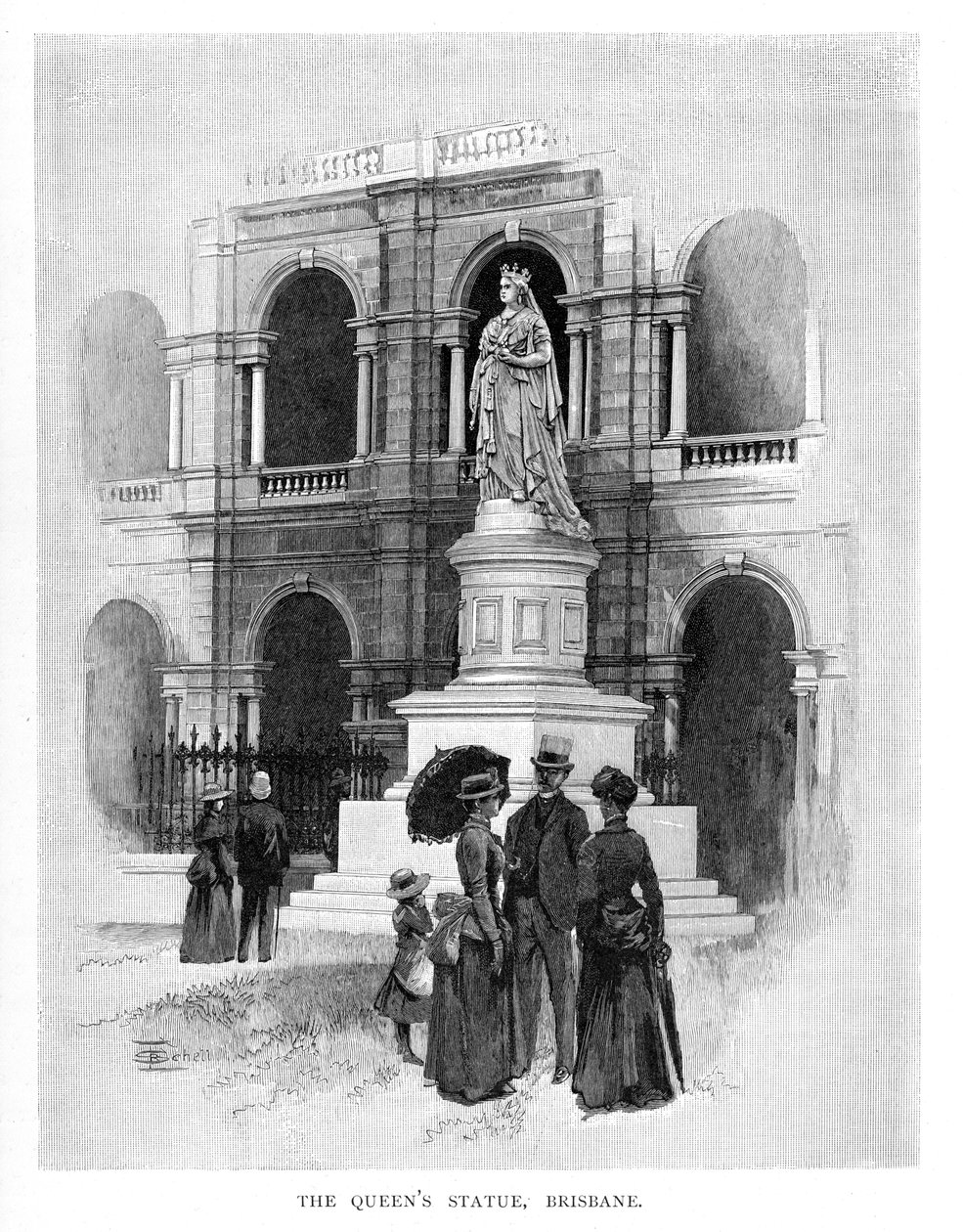 تمثال كوينز ، بريسبان ، أستراليا ، 1886 بواسطة غير معروف