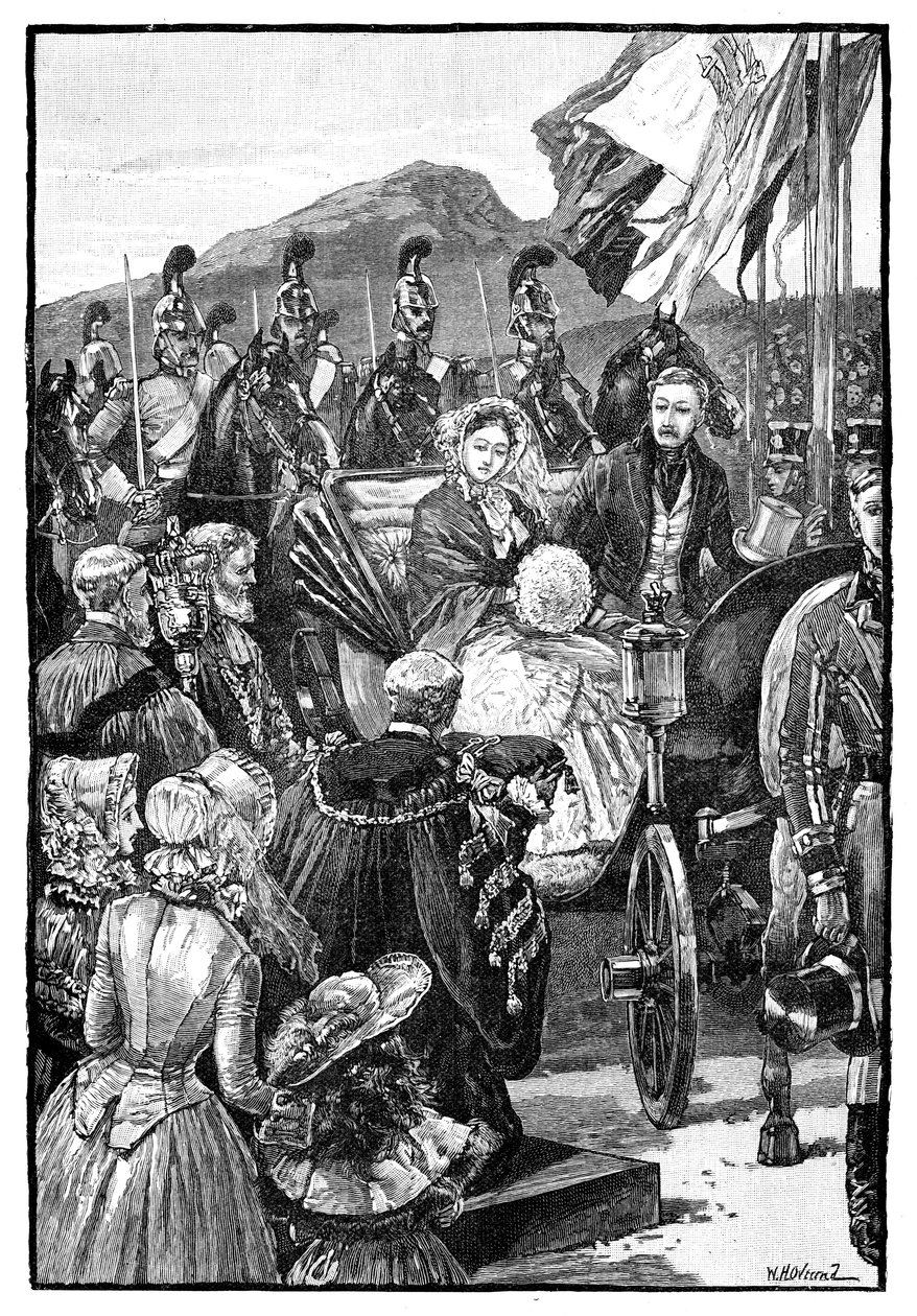دخول الملكة إلى إدنبره ، c1840s ، 1900 بواسطة غير معروف