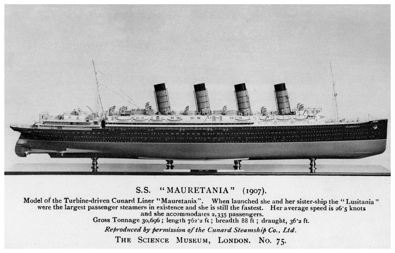 ال RMS Mauretania ، القرن 20 بواسطة غير معروف