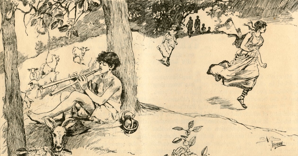 سباق الفتيات المتقشفات ، 1881. بواسطة غير معروف