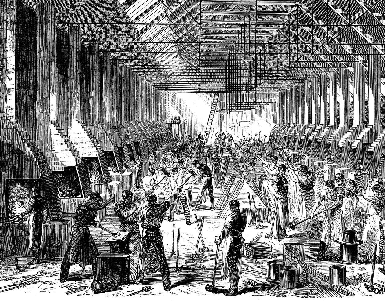 أعمال شركة النقل بالسكك الحديدية ، أولدبيري ، ويست ميدلاندز ، 1869 بواسطة غير معروف