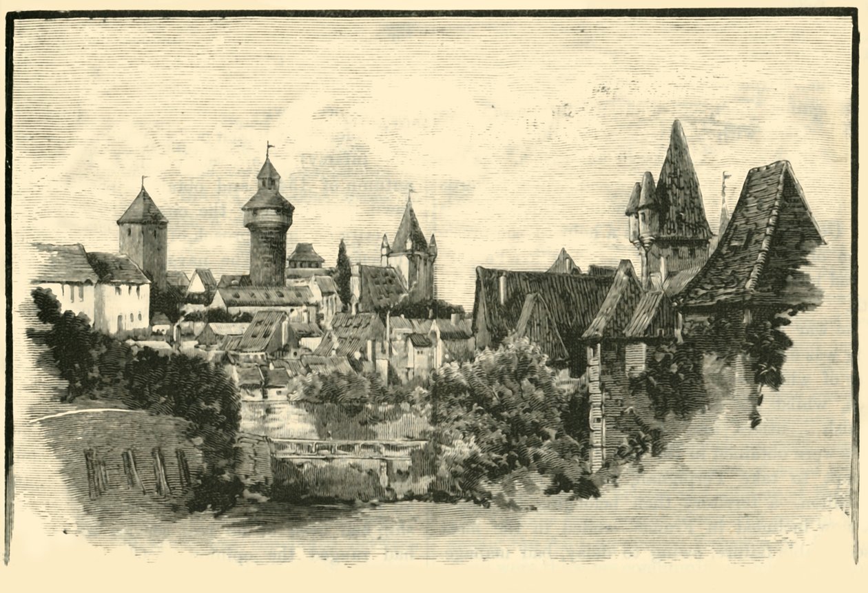الأسوار ، نورمبرغ ، 1890. بواسطة غير معروف
