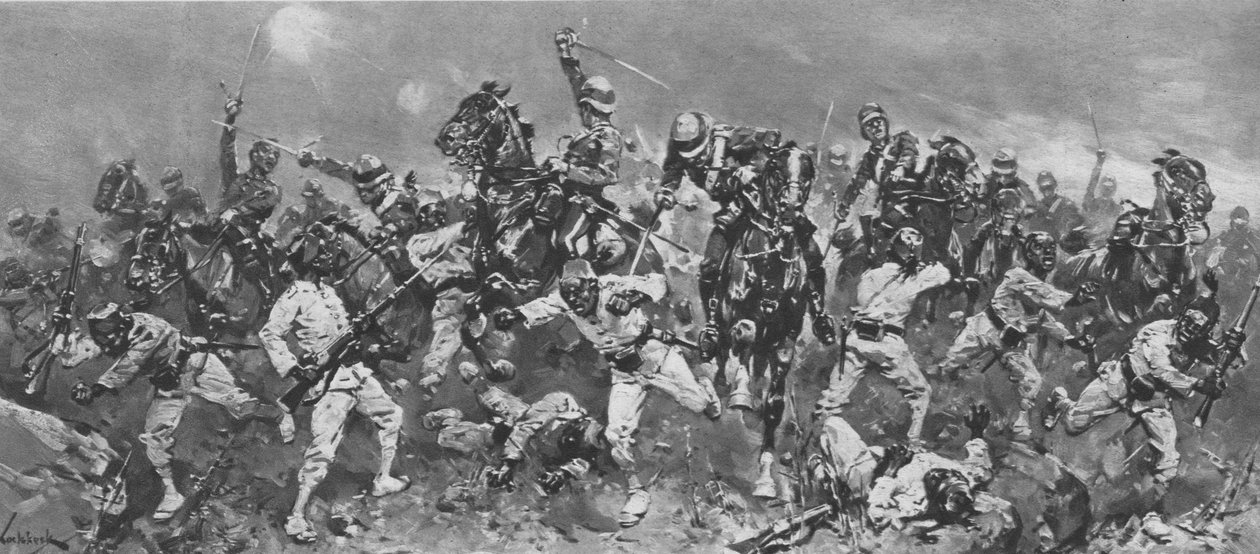 تمرد عربي باشا في مصر ، 1882: التهمة في معركة القصاصين ، 1901. بواسطة غير معروف
