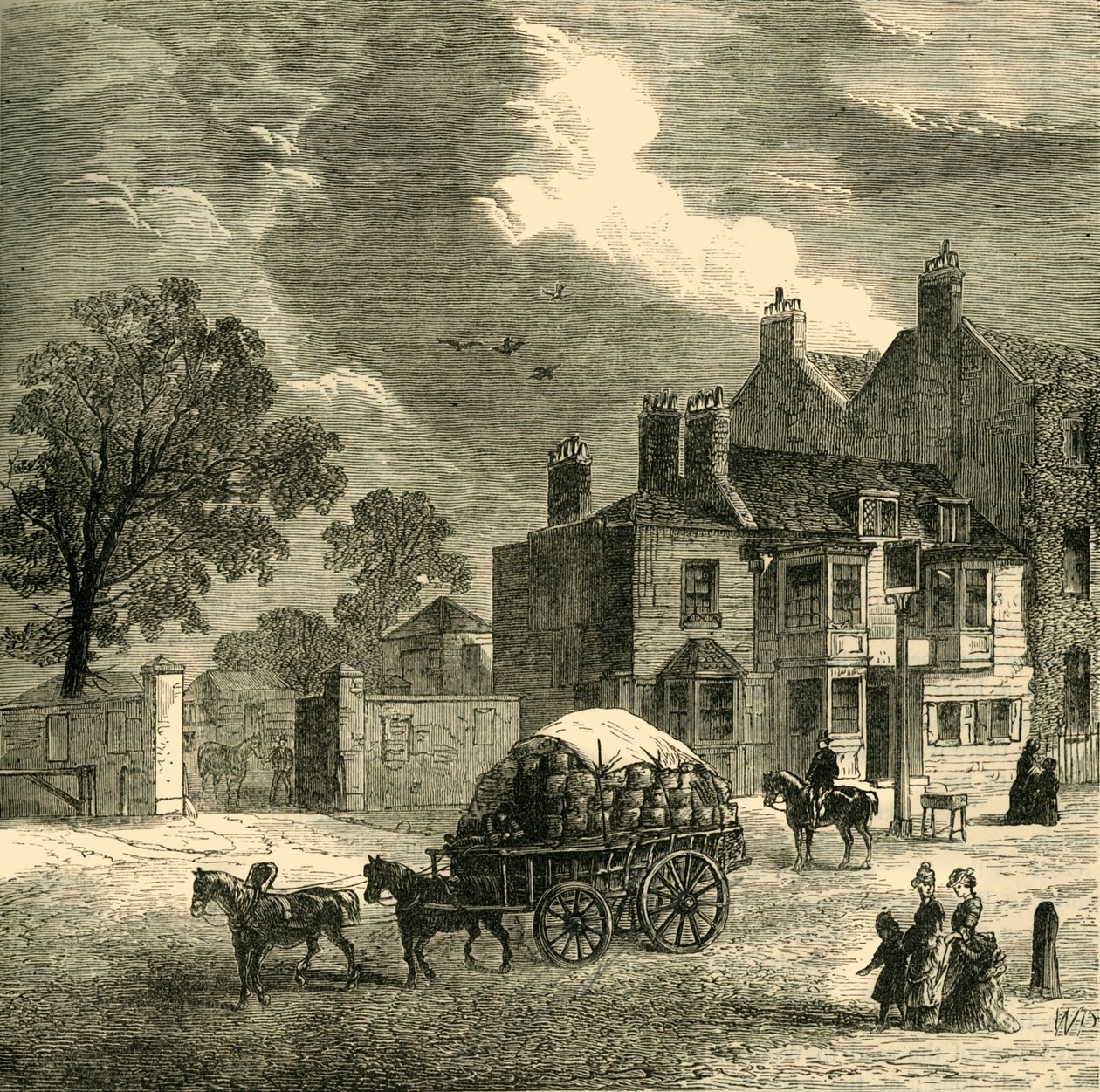 The Red Cow Inn ، هامرسميث ، c1878. بواسطة غير معروف