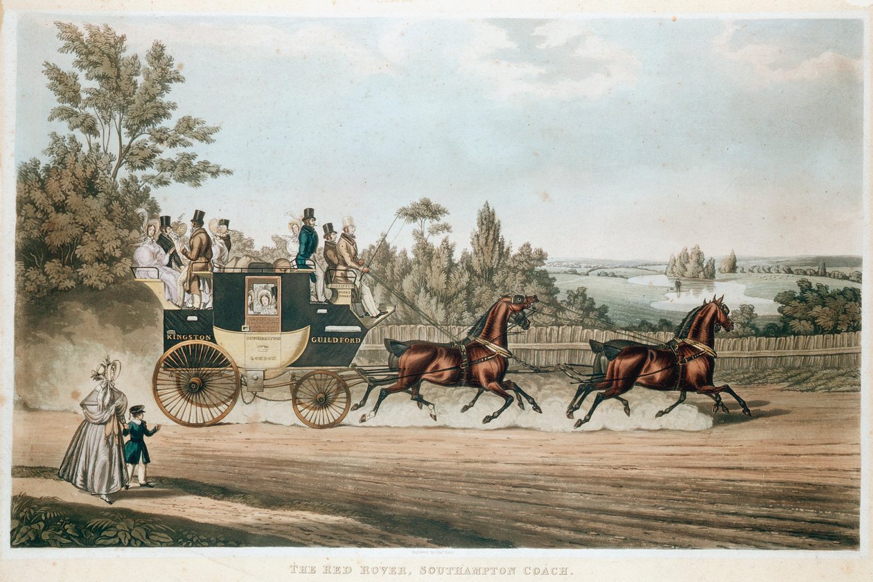The Red Rover ، مدرب ساوثامبتون ، c1815 بواسطة غير معروف