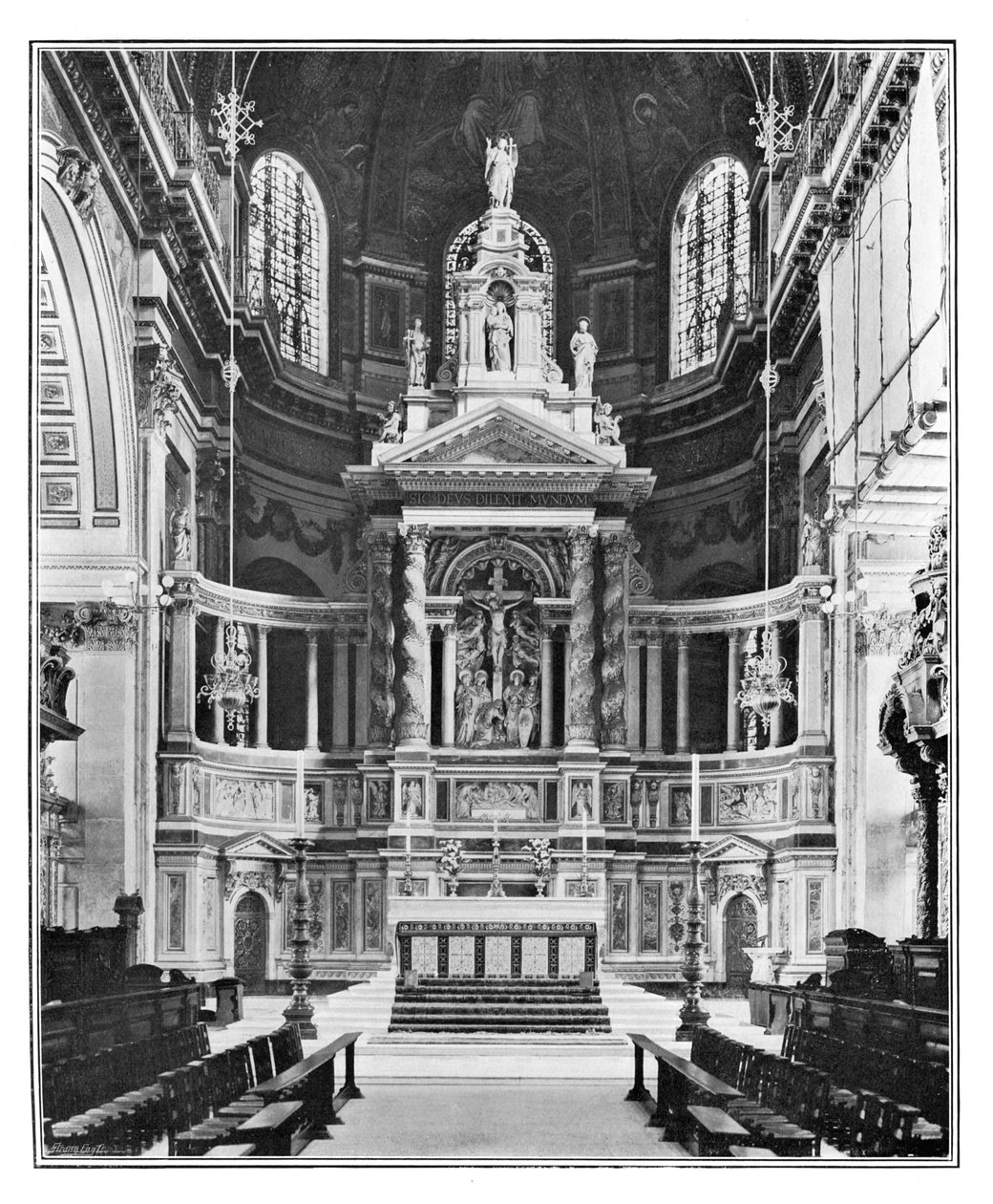 The Reredos in كاتدرائية سانت بولس ، 1901 بواسطة غير معروف
