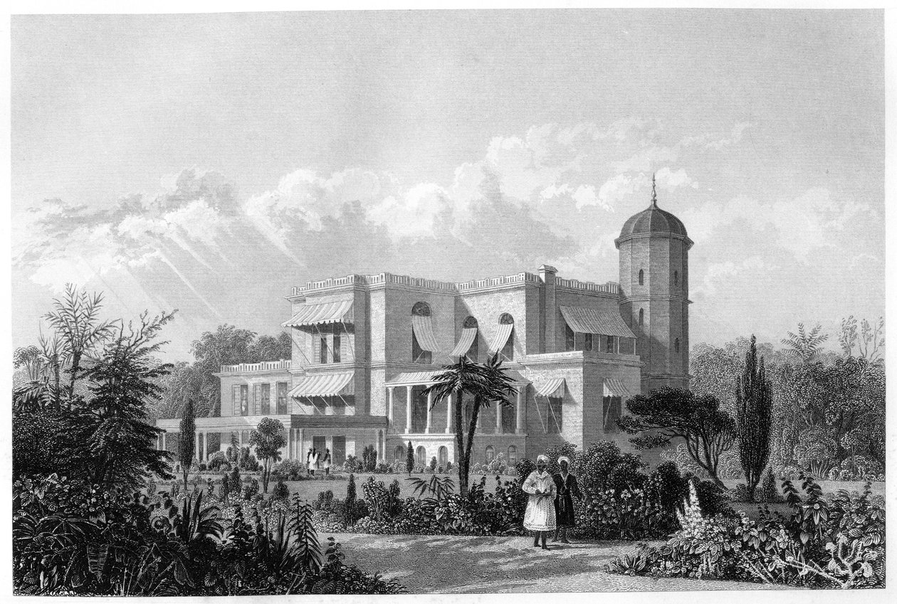 الإقامة ، لكناو ، الهند ، c1860 بواسطة غير معروف