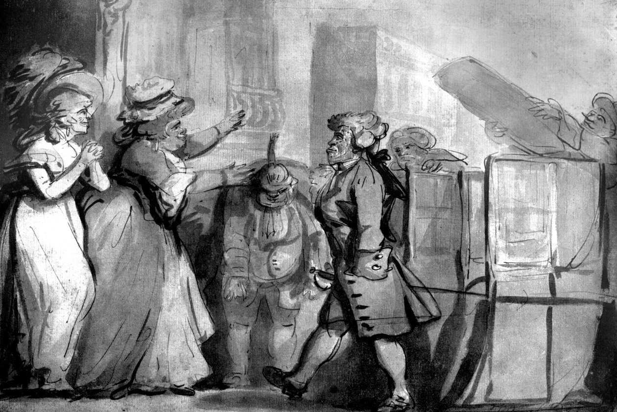 العودة من سانت جيمس بعد شرف الفروسية ، 1792 بواسطة غير معروف