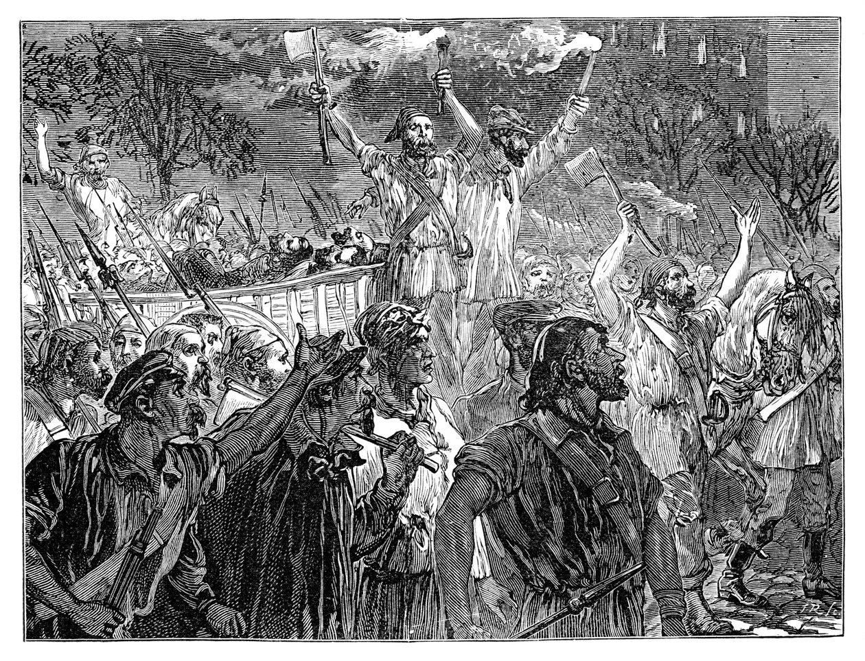 الثورة في باريس ، القرن التاسع عشر ، 1900 بواسطة غير معروف