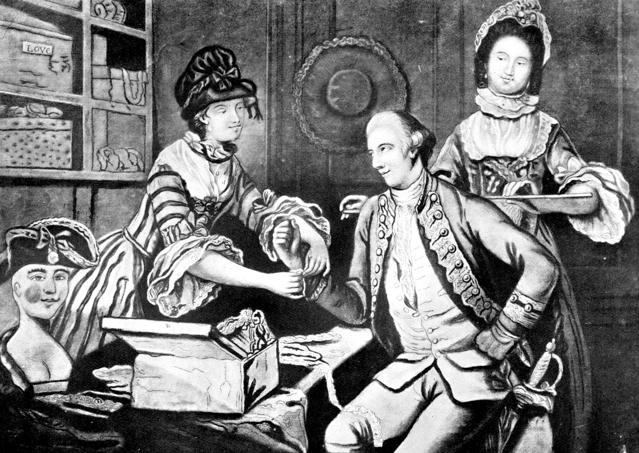 The Rival Milliners ، 1770 بواسطة غير معروف