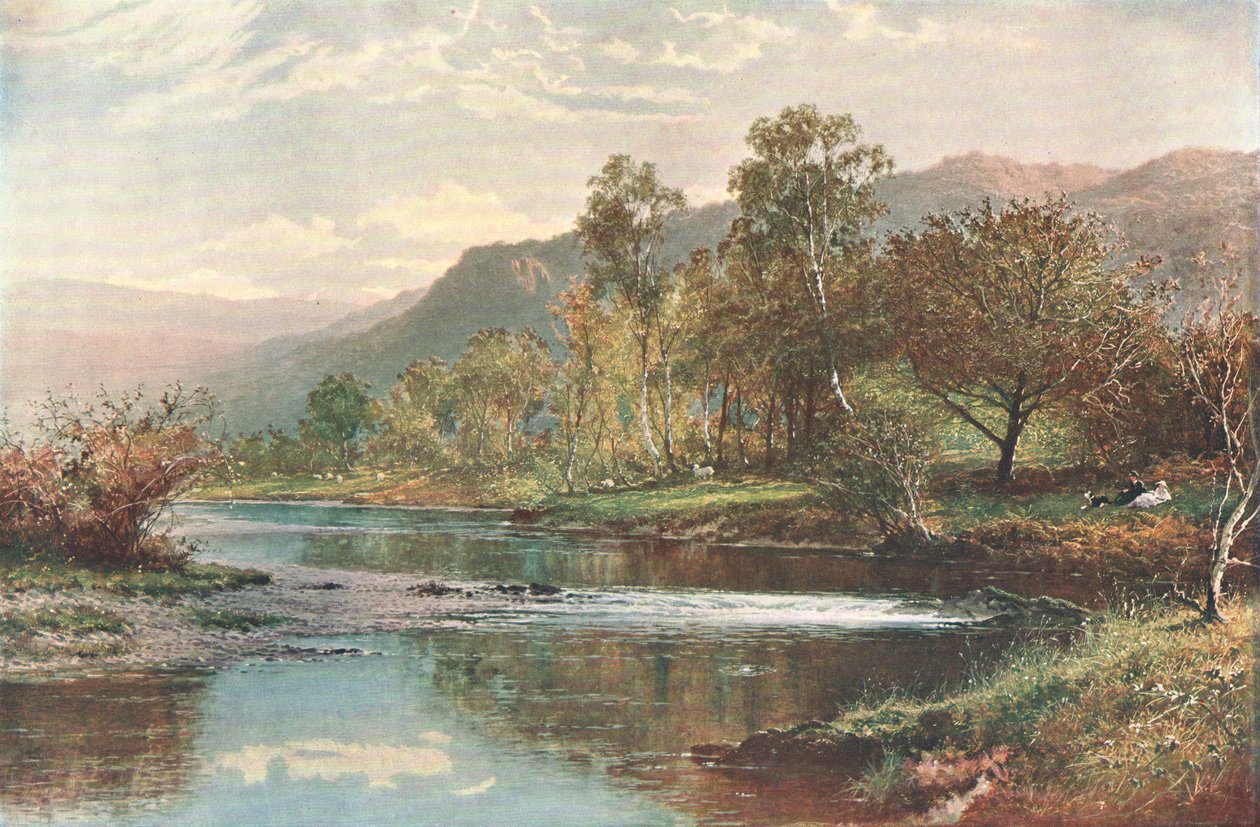 النهر الذي يجري في مياه ديروينت ، c1902. بواسطة غير معروف