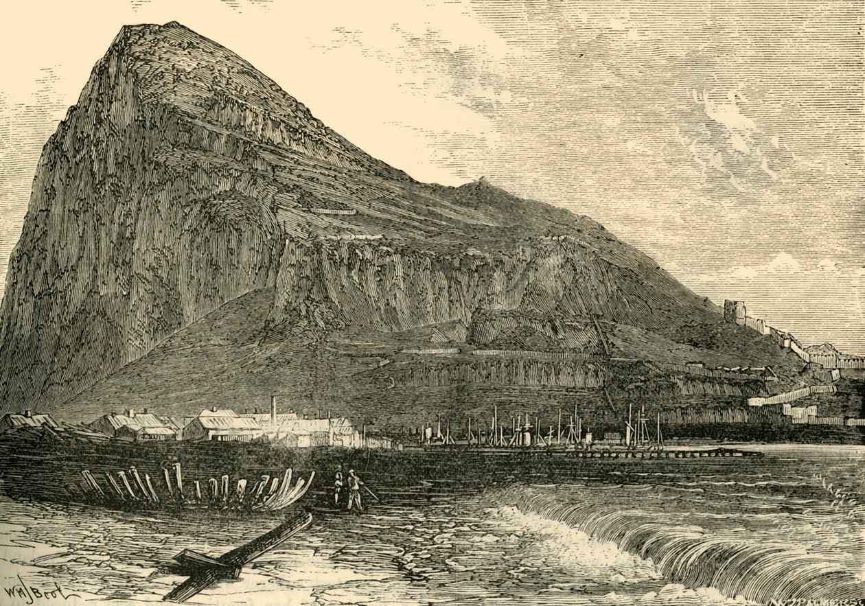 صخرة جبل طارق ، 1890. بواسطة غير معروف