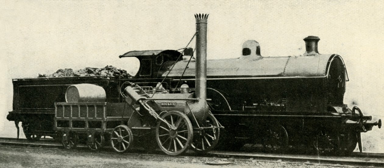 يتناقض الصاروخ مع النوع المفقود من 4-4-0 ، c1930. بواسطة غير معروف
