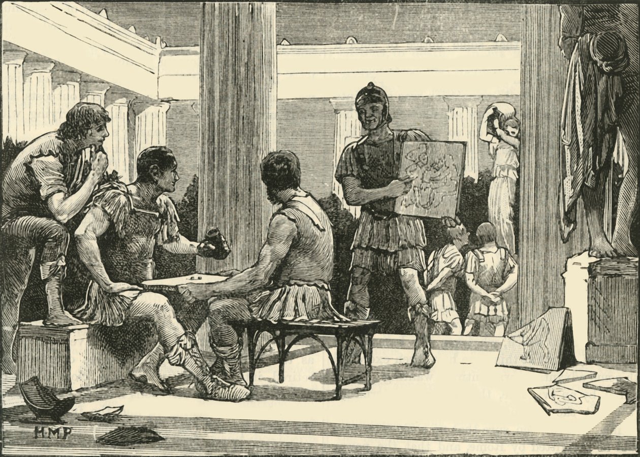 الرومان في كورنثوس ، 1890. بواسطة غير معروف