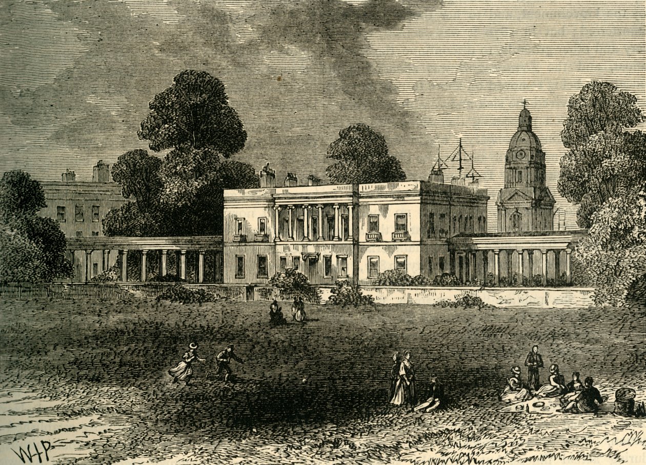 المدرسة البحرية الملكية ، غرينيتش ، c1878. بواسطة غير معروف