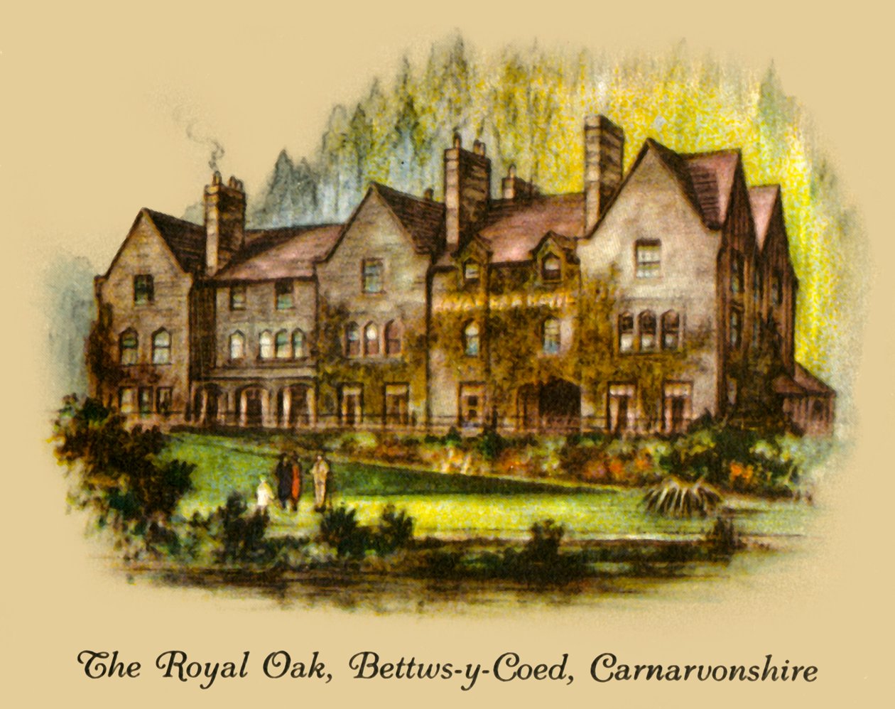 The Royal Oak ، Bettws-y-Coed ، كارنافونشاير ، 1936. بواسطة غير معروف