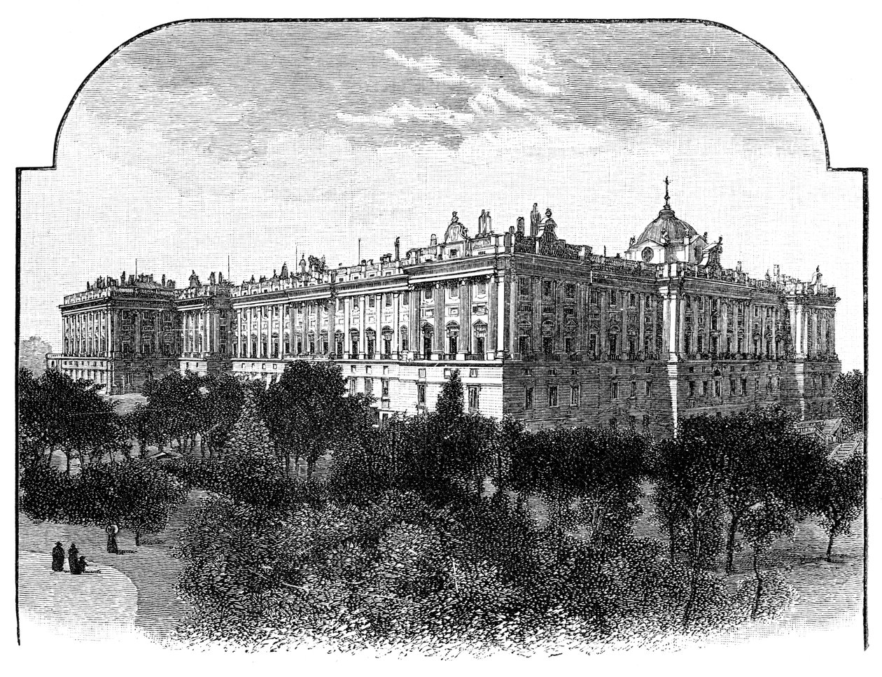 القصر الملكي ، مدريد ، إسبانيا ، 1900 بواسطة غير معروف