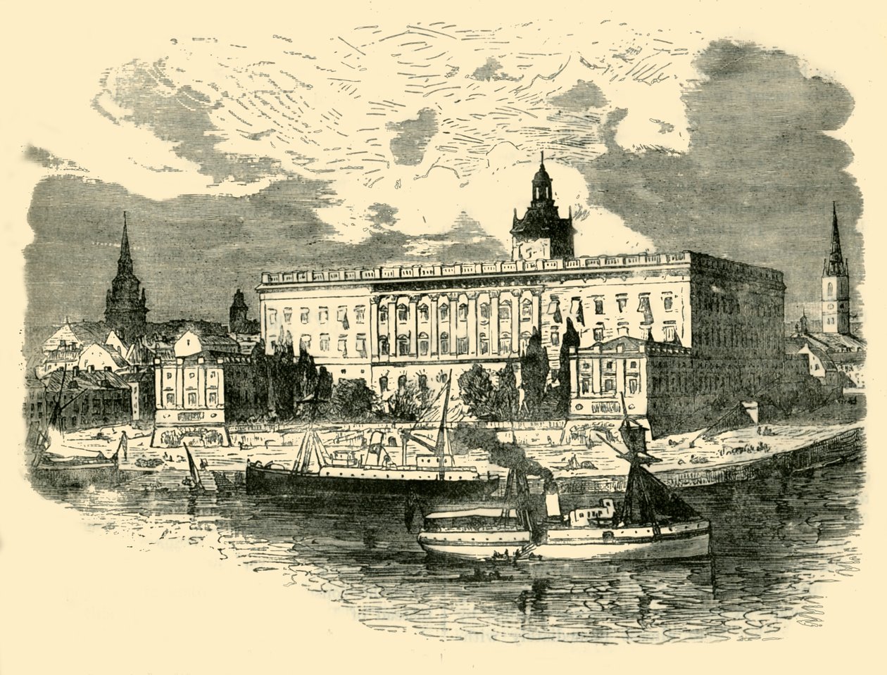 القصر الملكي ، ستوكهولم ، 1890. بواسطة غير معروف