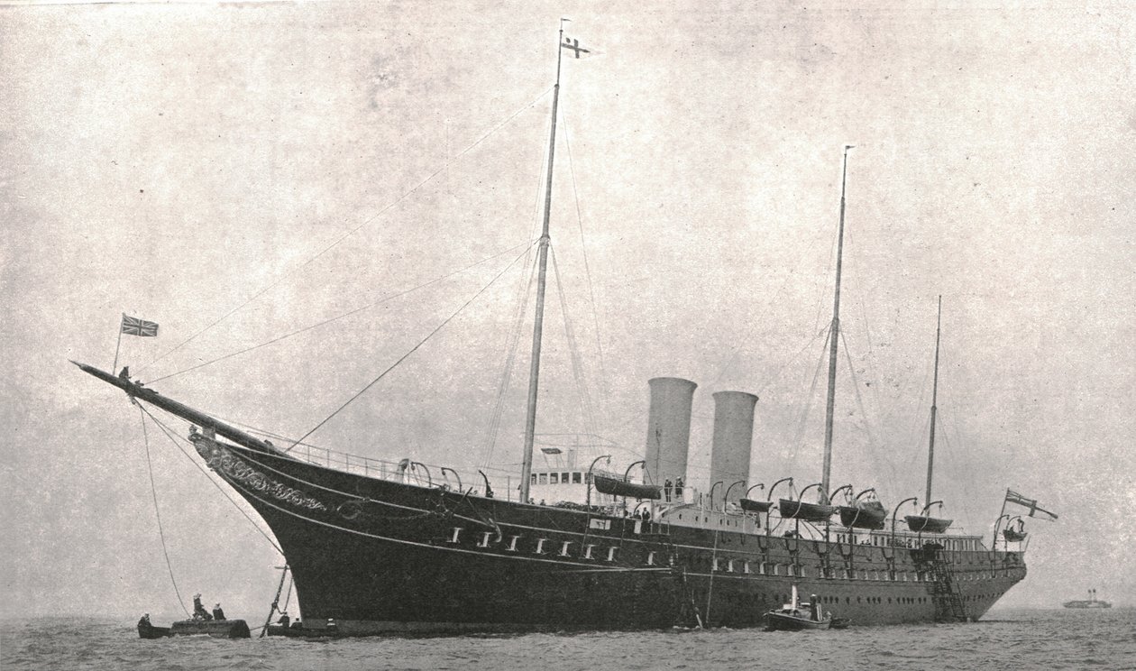 اليخت الملكي يغادر كاوز ، جزيرة وايت ، 6 أغسطس 1902. بواسطة غير معروف