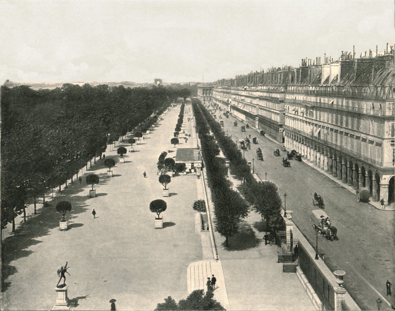 شارع ريفولي ، باريس ، فرنسا ، 1895. بواسطة غير معروف