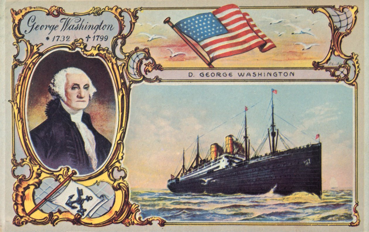 The SS George Washington ، c1910. بواسطة غير معروف