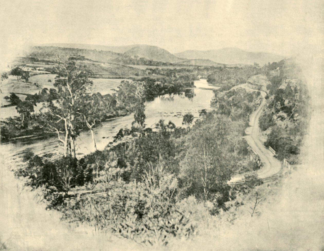 طريق برك السلمون ، 1901. بواسطة غير معروف