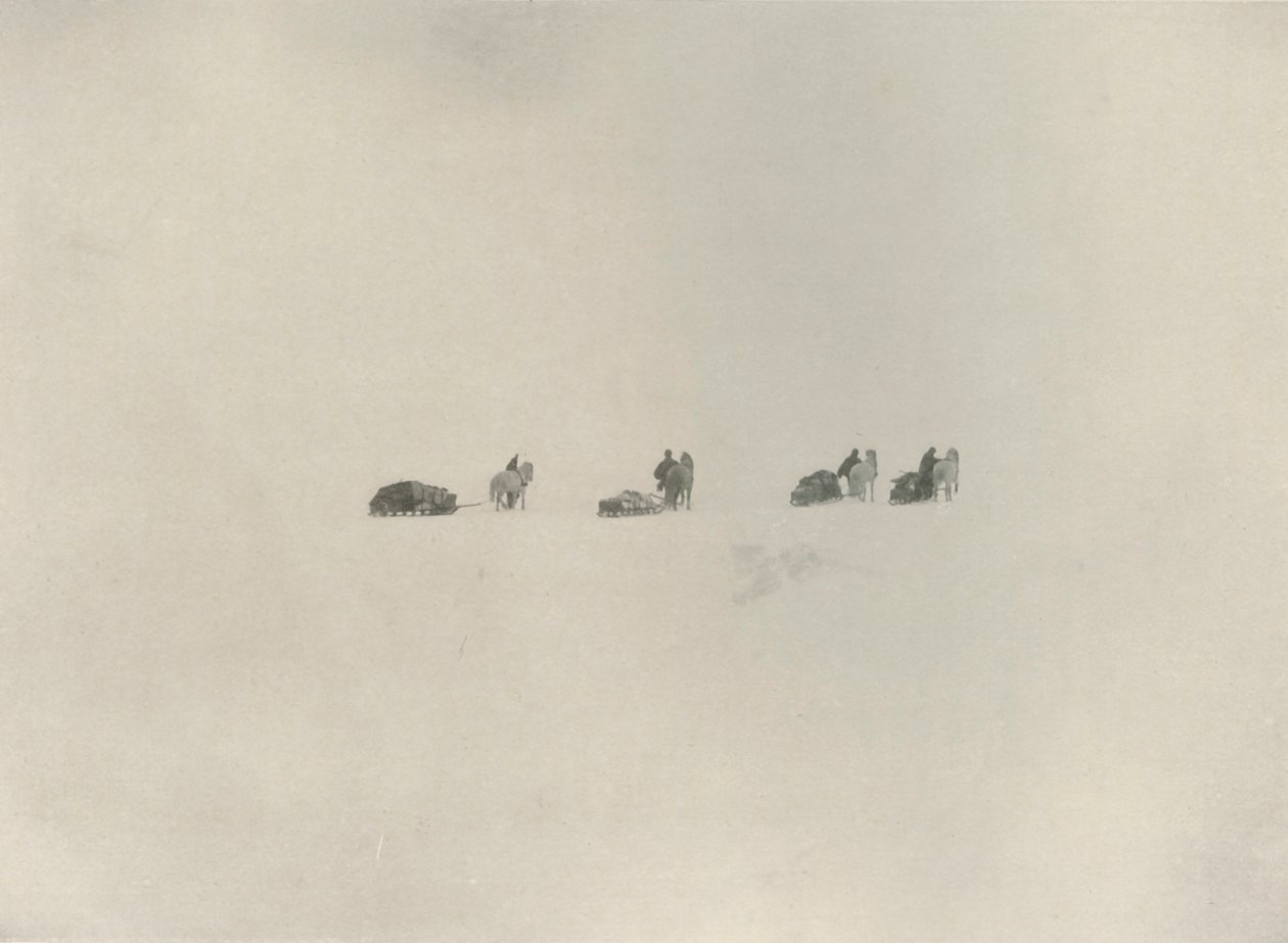 الحزب الجنوبي يسير في المجهول الأبيض ، 1908 ، 1909. بواسطة غير معروف