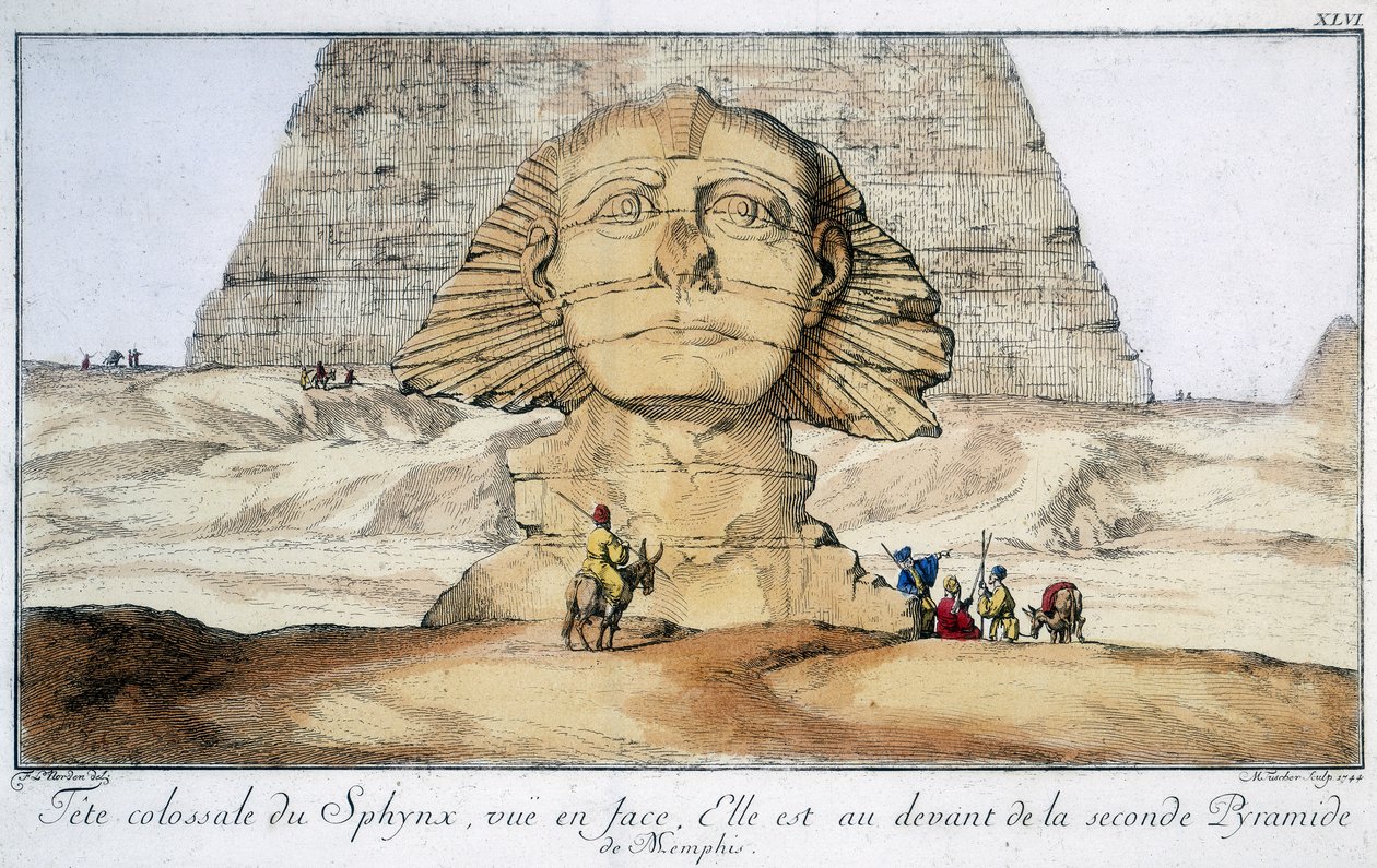 أبو الهول ، مصر ، 1744 بواسطة غير معروف