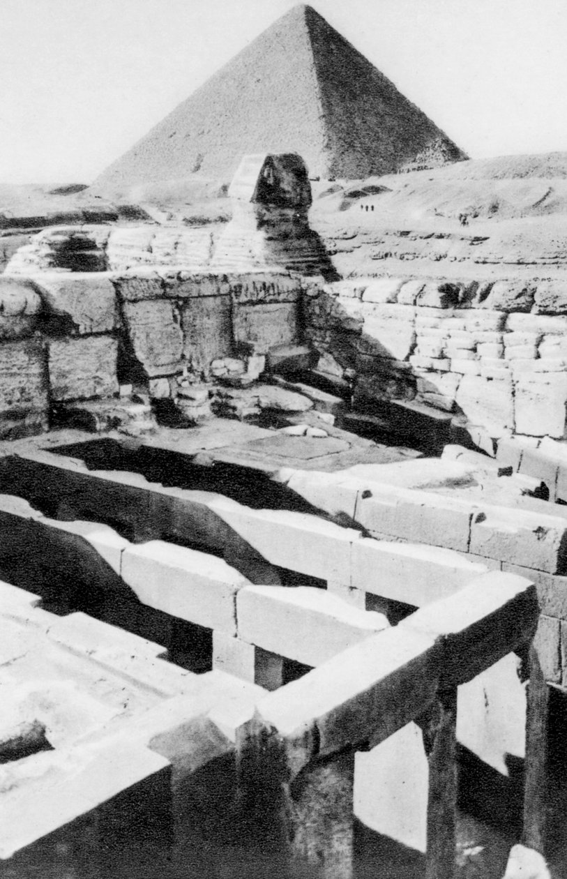 معبد أبو الهول ، القاهرة ، مصر ، 1920 م بواسطة غير معروف