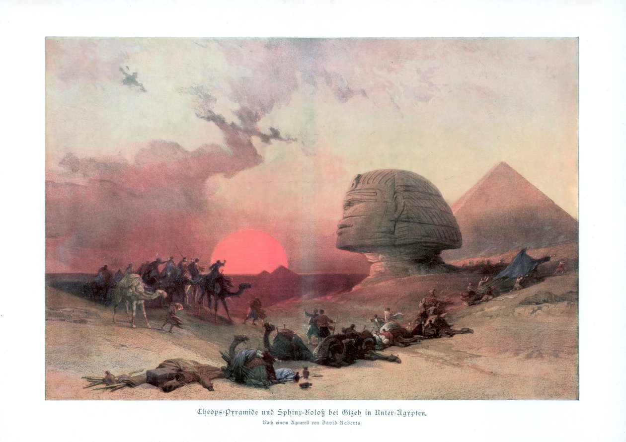أبو الهول في الجيزة ، مصر ، 1840 ، 1900 بواسطة غير معروف