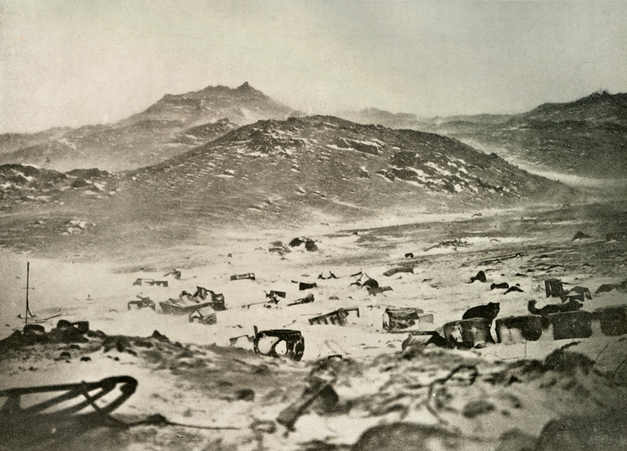بداية عاصفة ثلجية في فصل الشتاء ، c1908 ، 1909. بواسطة غير معروف