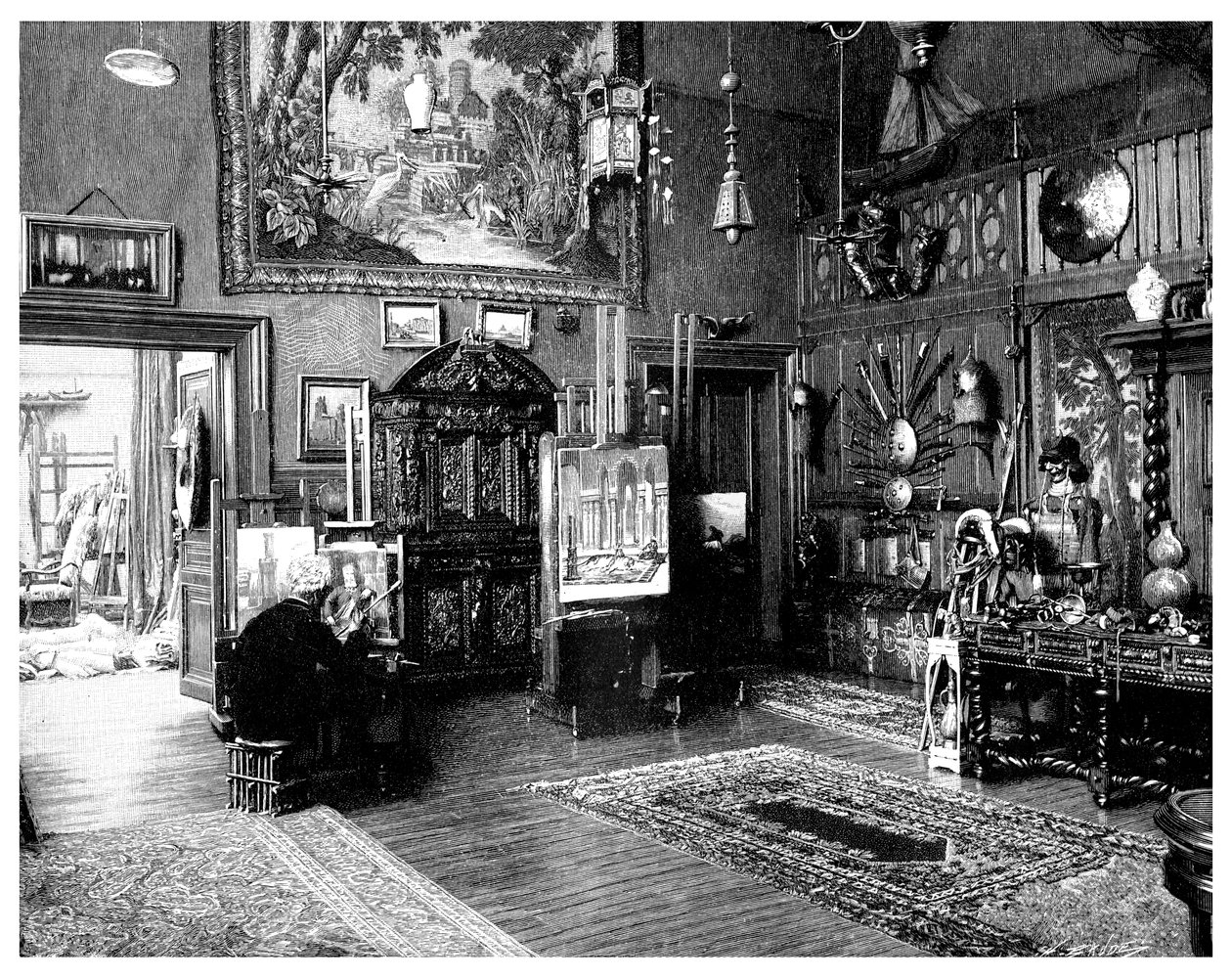 دراسة Monsieur JL Gerome ، 1901 بواسطة غير معروف