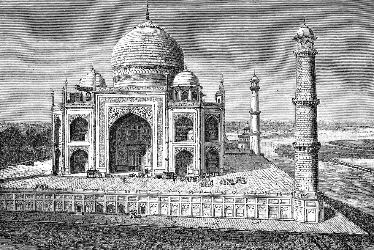 تاج محل ، أغرا ، الهند ، 1895 بواسطة غير معروف
