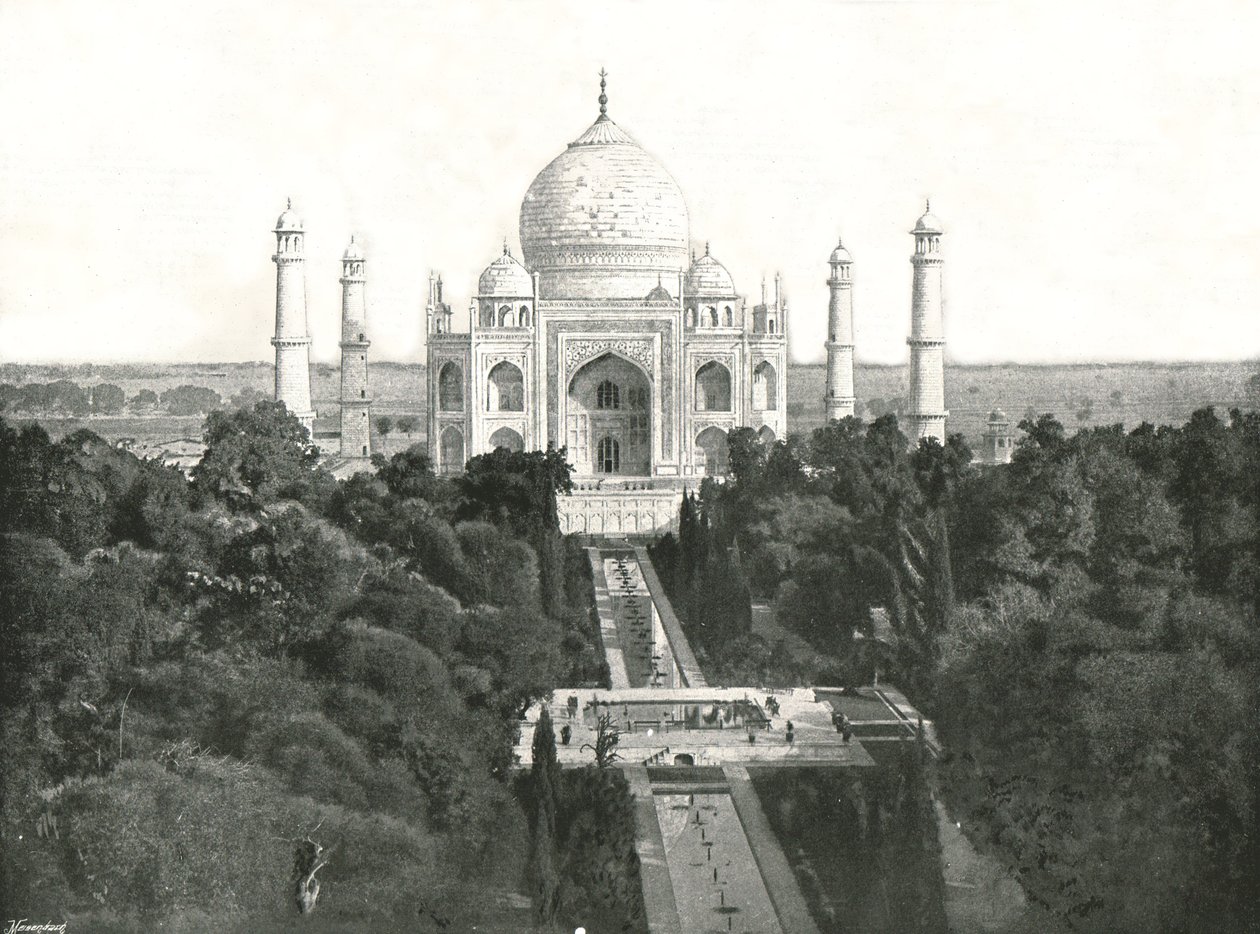 تاج محل ، أغرا ، الهند ، 1895. بواسطة غير معروف