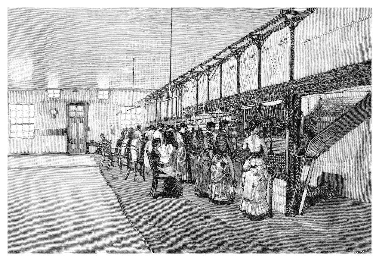 مركز الهاتف ، ملبورن ، فيكتوريا ، أستراليا ، 1886 بواسطة غير معروف