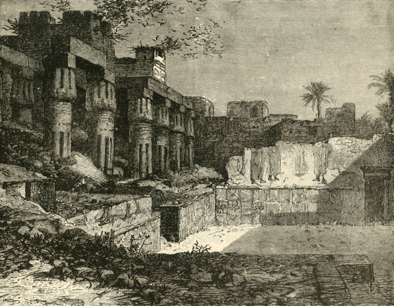 معبد الأقصر ، 1890. بواسطة غير معروف