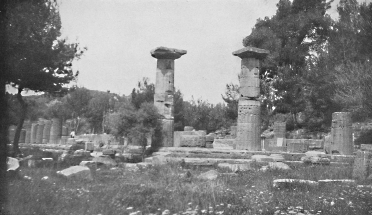 معبد هيرا في أولمبيا ، 1913 بواسطة غير معروف