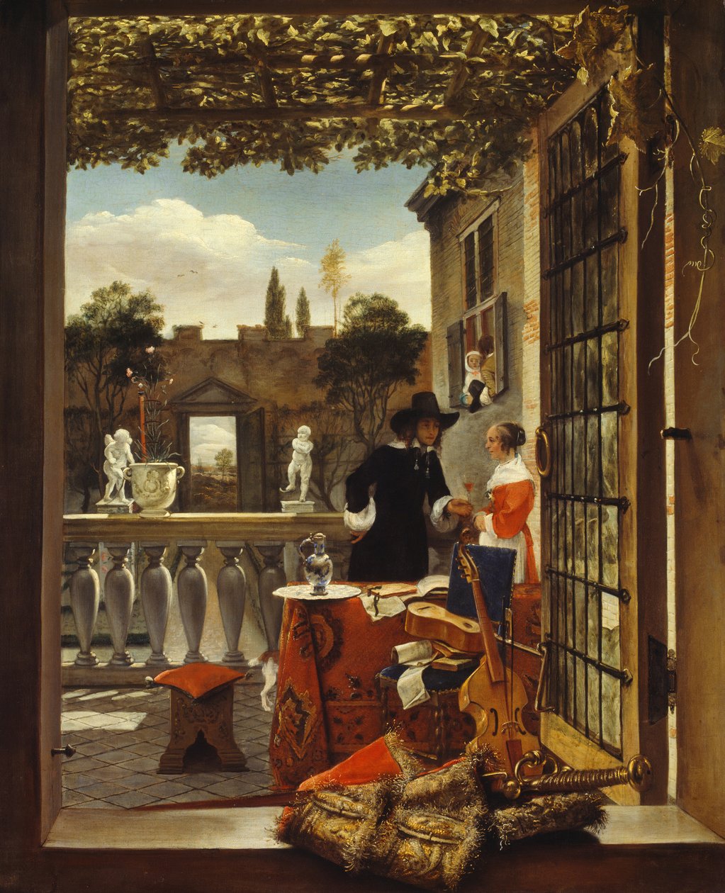 الشرفة ، ج. 1660. بواسطة غير معروف