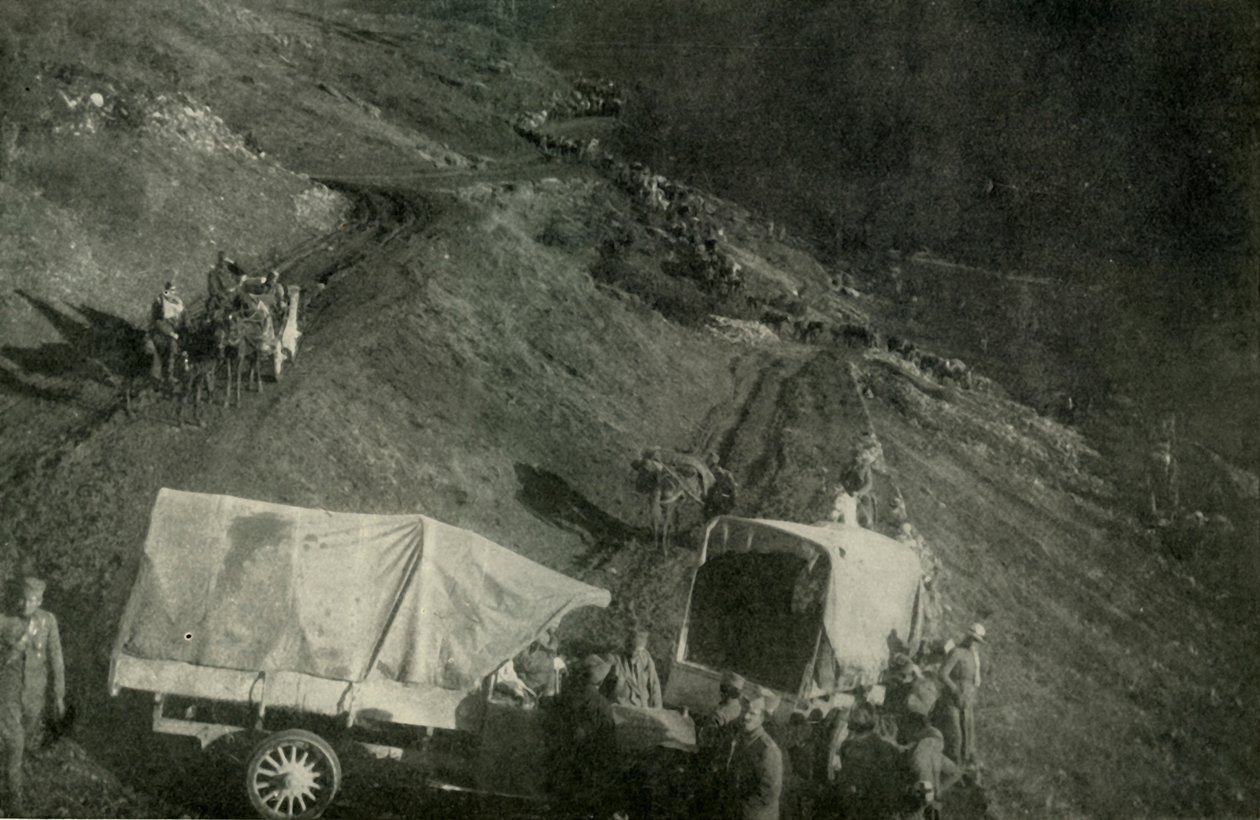 التراجع الرهيب من صربيا ، 1919. بواسطة غير معروف